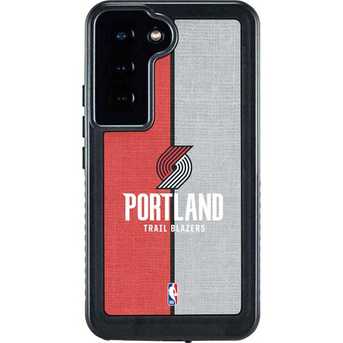 NBA Portland Trail Blazers Canvas Galaxy S23 Waterproof Case