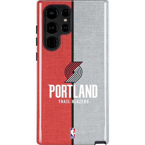 NBA Portland Trail Blazers Canvas Galaxy S24 Ultra Impact Case