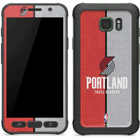 NBA Portland Trail Blazers Canvas Galaxy S7 Active Skin