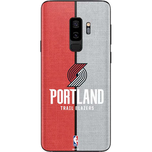 NBA Portland Trail Blazers Canvas Galaxy S9 Plus Skin