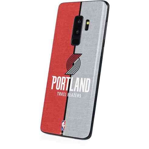 NBA Portland Trail Blazers Canvas Galaxy S9 Plus Skin