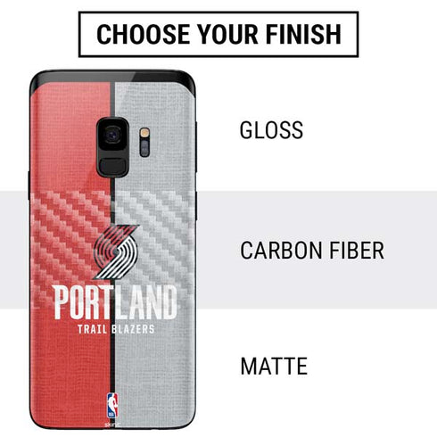 NBA Portland Trail Blazers Canvas Galaxy S9 Skin