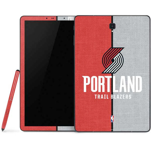 NBA Portland Trail Blazers Canvas Samsung Galaxy Tab Skin
