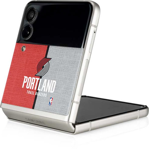 NBA Portland Trail Blazers Canvas Galaxy Z Flip3 5G Skin