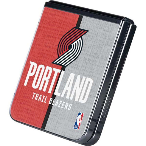 NBA Portland Trail Blazers Canvas Galaxy Z Flip5 5G Skin