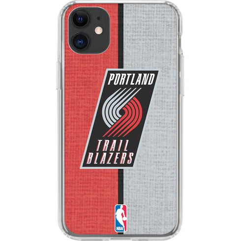 NBA Portland Trail Blazers Canvas iPhone 11 Clear Case