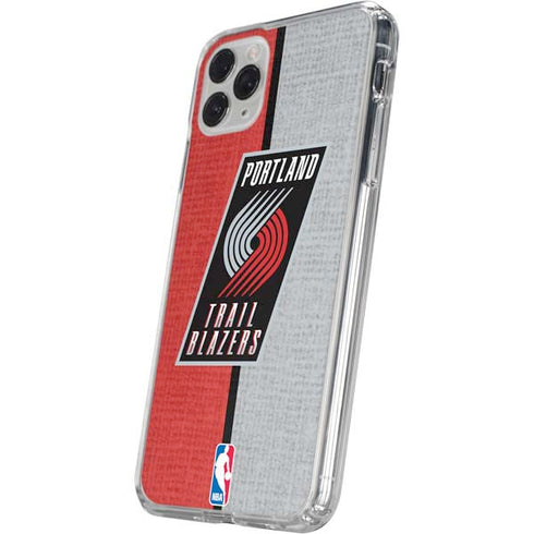 NBA Portland Trail Blazers Canvas iPhone 11 Pro Clear Case