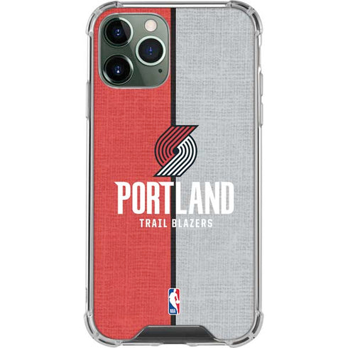 NBA Portland Trail Blazers Canvas iPhone 11 Pro Max Clear Case