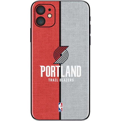 NBA Portland Trail Blazers Canvas iPhone 11 Skin