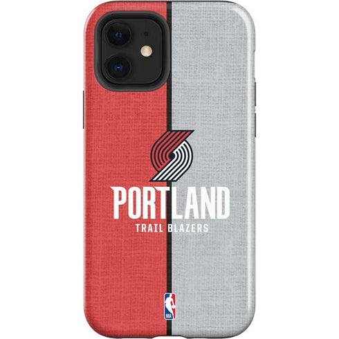 NBA Portland Trail Blazers Canvas iPhone 12 Impact Case