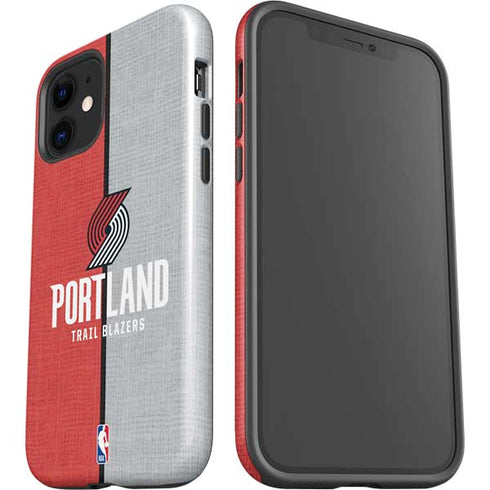 NBA Portland Trail Blazers Canvas iPhone 12 Impact Case