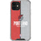 NBA Portland Trail Blazers Canvas iPhone 12 Mini Clear Case