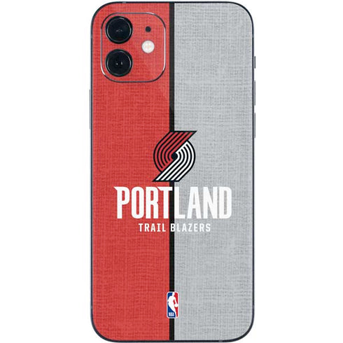 NBA Portland Trail Blazers Canvas iPhone 12 Mini Skin