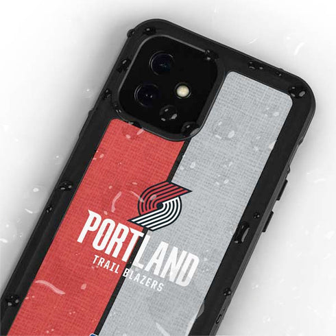 NBA Portland Trail Blazers Canvas iPhone 12 Mini Waterproof Case