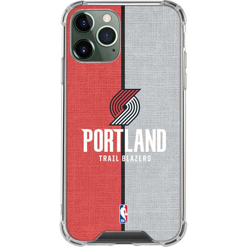 NBA Portland Trail Blazers Canvas iPhone 12 Pro Clear Case