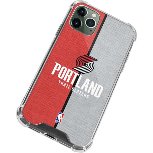 NBA Portland Trail Blazers Canvas iPhone 12 Pro Clear Case