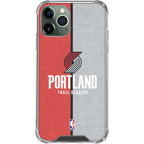 NBA Portland Trail Blazers Canvas iPhone 12 Pro Max Clear Case