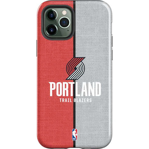 NBA Portland Trail Blazers Canvas iPhone 12 Pro Max Impact Case