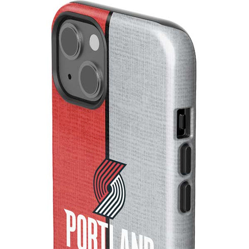 NBA Portland Trail Blazers Canvas iPhone 13 Impact Case