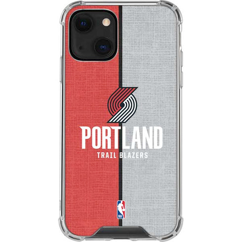 NBA Portland Trail Blazers Canvas iPhone 13 Mini Clear Case