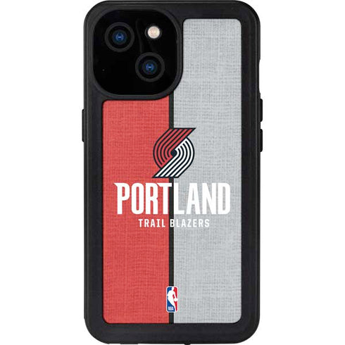NBA Portland Trail Blazers Canvas iPhone 13 Mini Waterproof Case