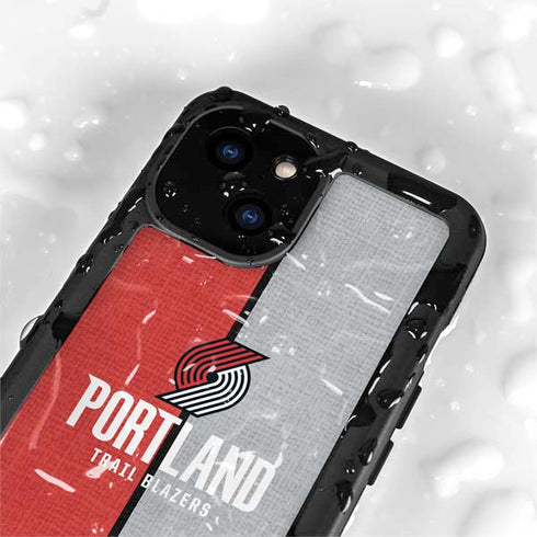 NBA Portland Trail Blazers Canvas iPhone 13 Mini Waterproof Case