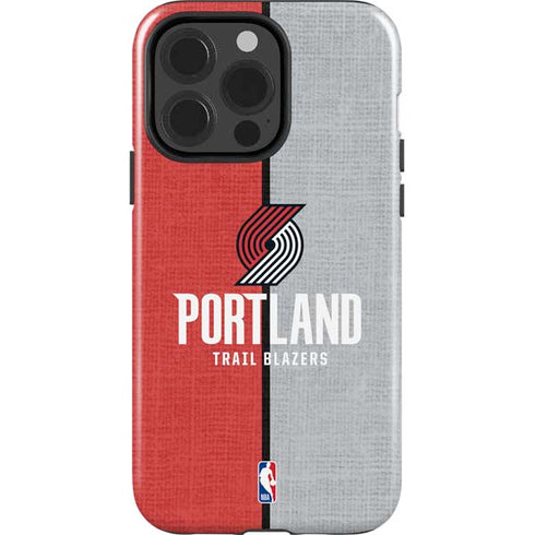 NBA Portland Trail Blazers Canvas iPhone 13 Pro Impact Case