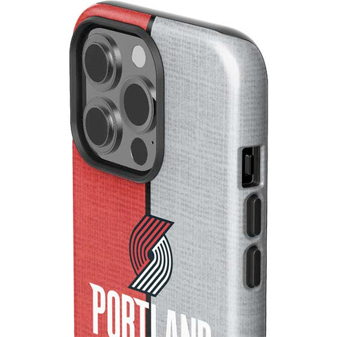 NBA Portland Trail Blazers Canvas iPhone 13 Pro Impact Case