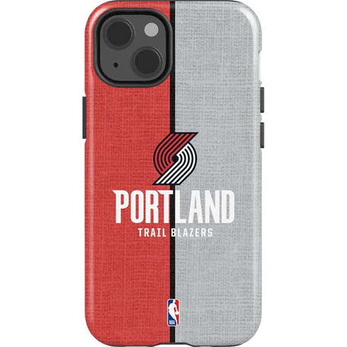 NBA Portland Trail Blazers Canvas iPhone 15 Impact Case