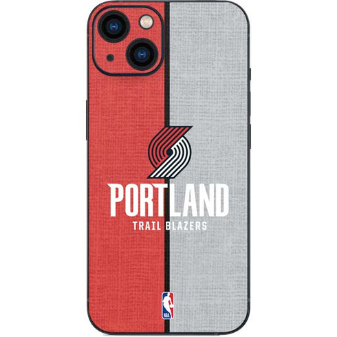NBA Portland Trail Blazers Canvas iPhone 15 Plus Skin