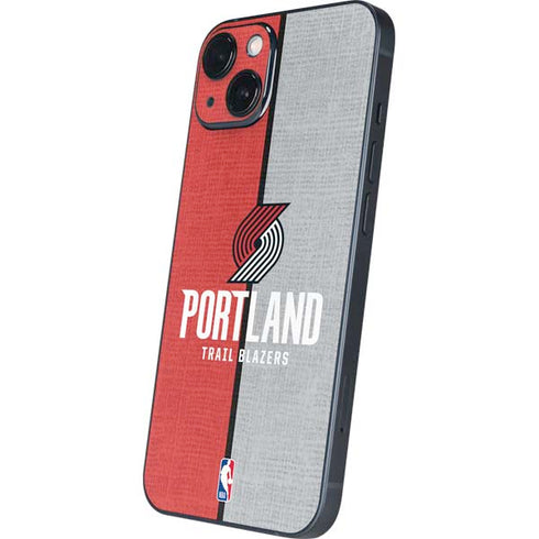 NBA Portland Trail Blazers Canvas iPhone 15 Plus Skin