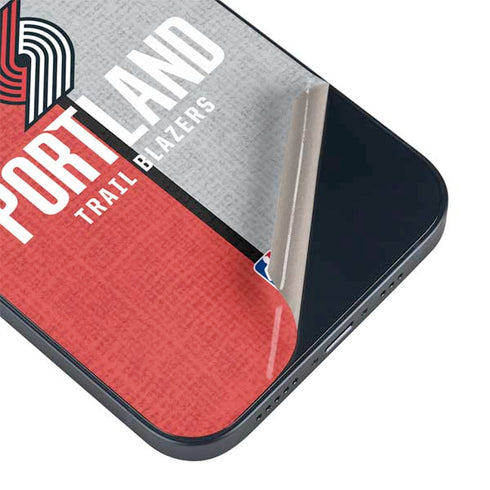 NBA Portland Trail Blazers Canvas iPhone 14 Plus Skin