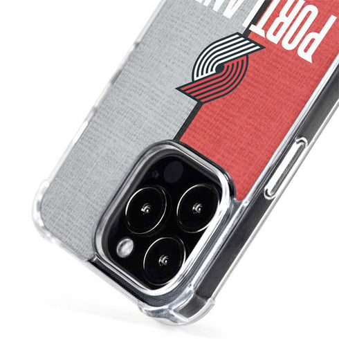 NBA Portland Trail Blazers Canvas iPhone 15 Pro MagSafe Case