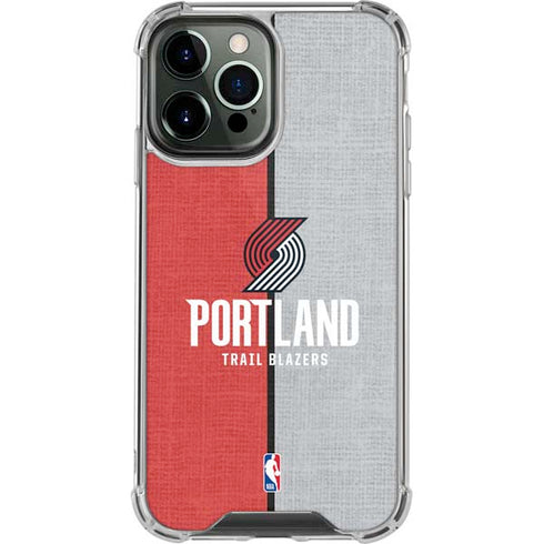 NBA Portland Trail Blazers Canvas iPhone 14 Pro Max Clear Case