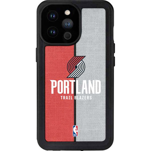 NBA Portland Trail Blazers Canvas iPhone 14 Pro Max Waterproof Case