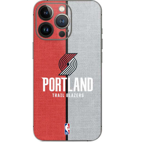 NBA Portland Trail Blazers Canvas iPhone 14 Pro Skin