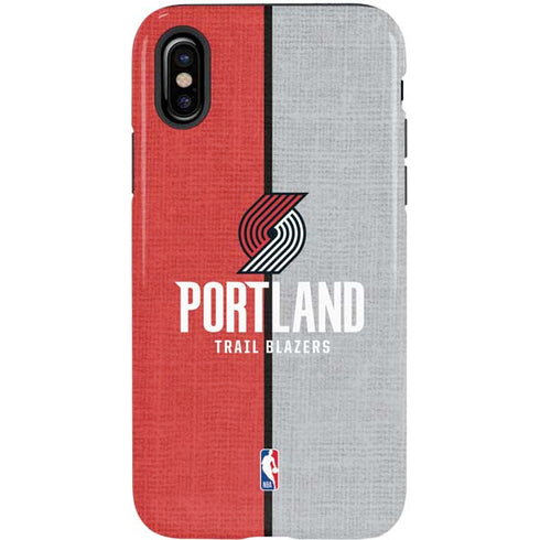 NBA Portland Trail Blazers Canvas iPhone X Pro Case