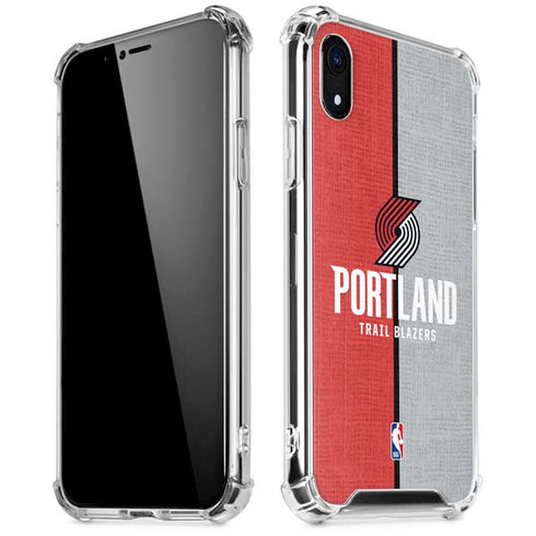 NBA Portland Trail Blazers Canvas iPhone XR Clear Case