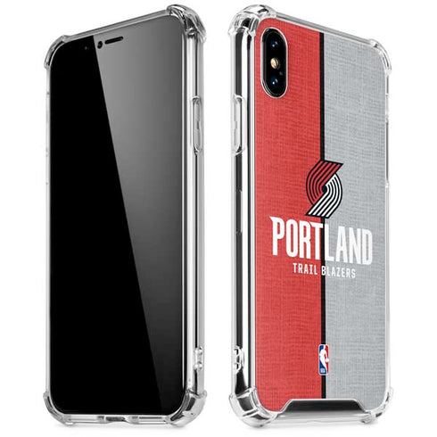 NBA Portland Trail Blazers Canvas iPhone XS Max Clear Case