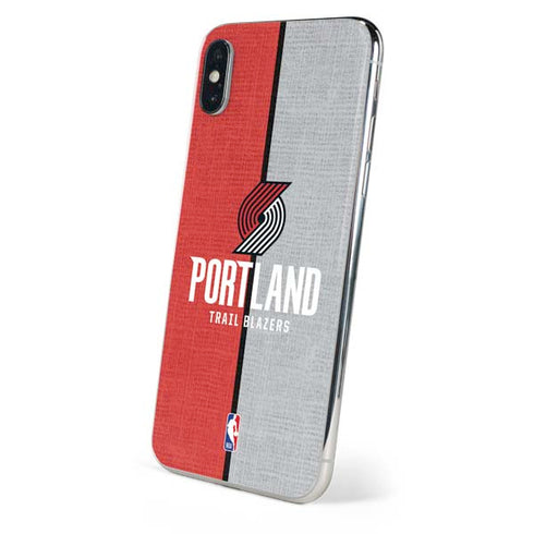 NBA Portland Trail Blazers Canvas iPhone XS Skin