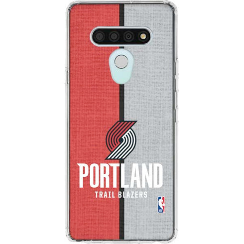 NBA Portland Trail Blazers Canvas LG Stylo 6 Clear Case
