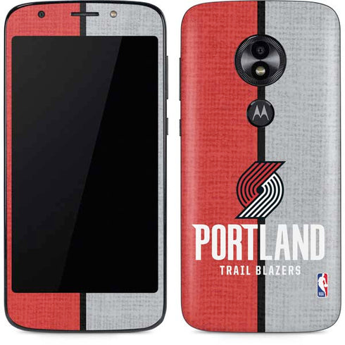 NBA Portland Trail Blazers Canvas Moto E5 Play Skin