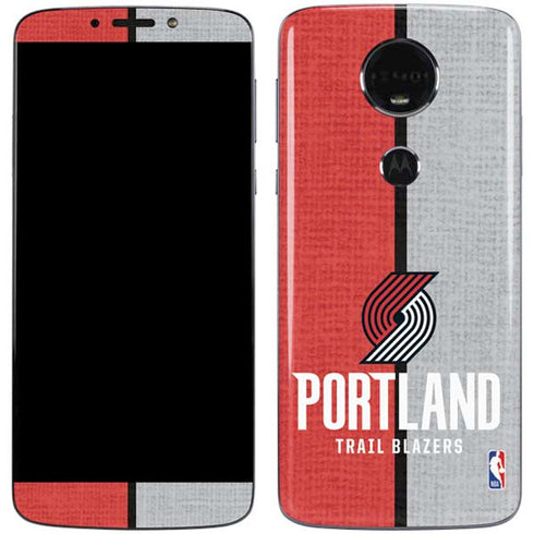 NBA Portland Trail Blazers Canvas Moto E5 Plus Skin