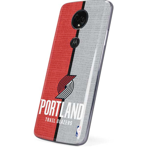 NBA Portland Trail Blazers Canvas Moto E5 Plus Skin