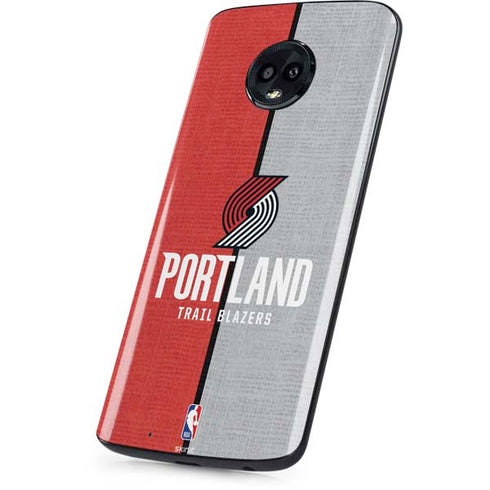 NBA Portland Trail Blazers Canvas Moto G6 Skin