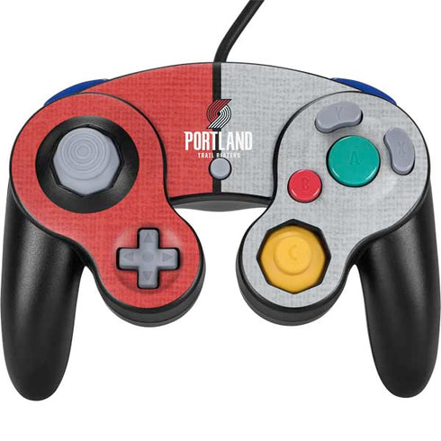 NBA Portland Trail Blazers Canvas Nintendo GameCube Controller Skin