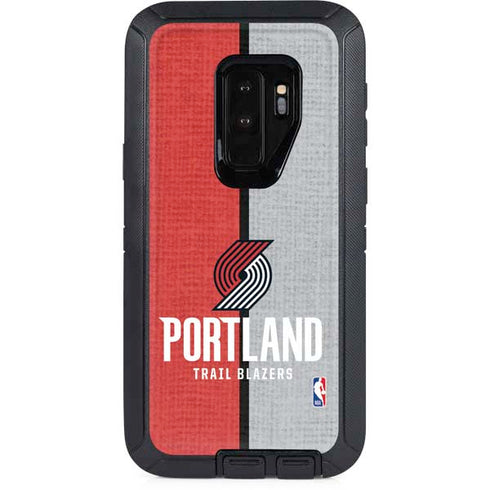 NBA Portland Trail Blazers Canvas Otterbox Defender Galaxy Skin