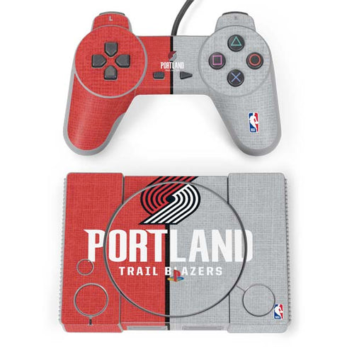 NBA Portland Trail Blazers Canvas PlayStation Classic Bundle Skin