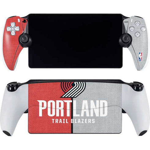NBA Portland Trail Blazers Canvas PlayStation Portal Remote Player Skin