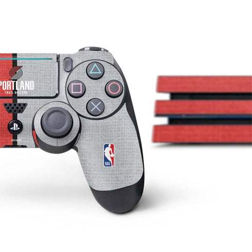 NBA Portland Trail Blazers Canvas PS4 Pro Bundle Skin